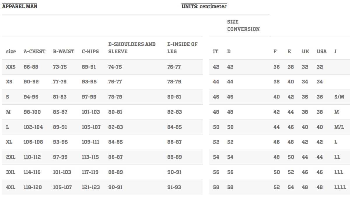 Tabela-rozmiarow-odziez-rowerowa-northwave