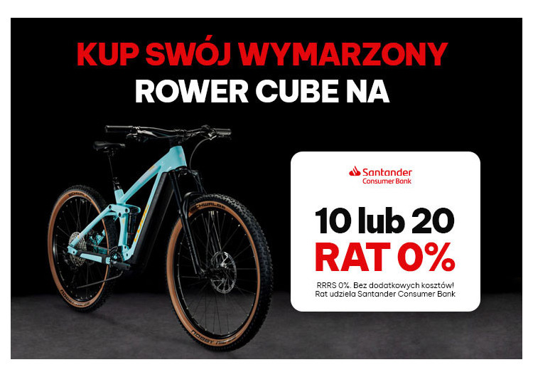 Raty 0% na rowery Cube